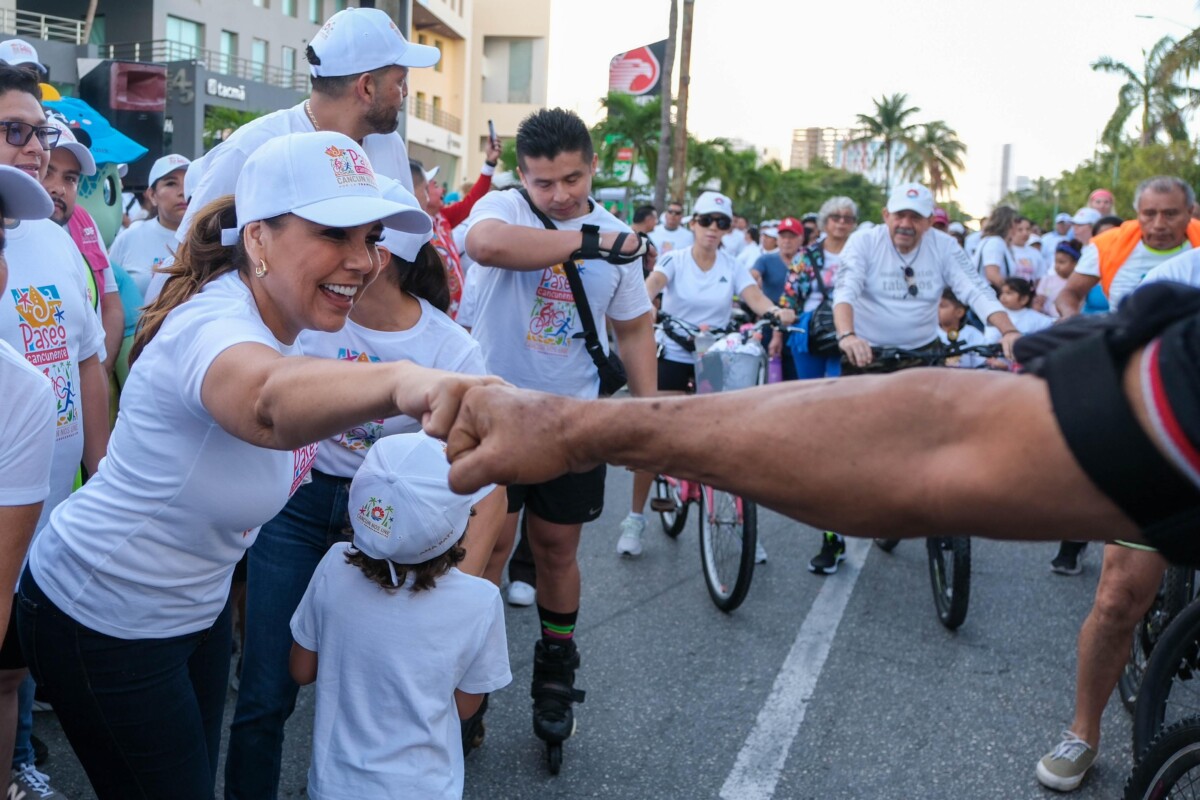 La convivencia familiar y el deporte se unen para fortalecer la armonía social con “Paseo Cancunense”: Gobernadora.