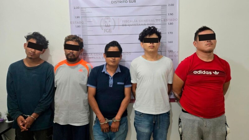 En Chetumal detienen a cinco integrantes de un grupo criminal