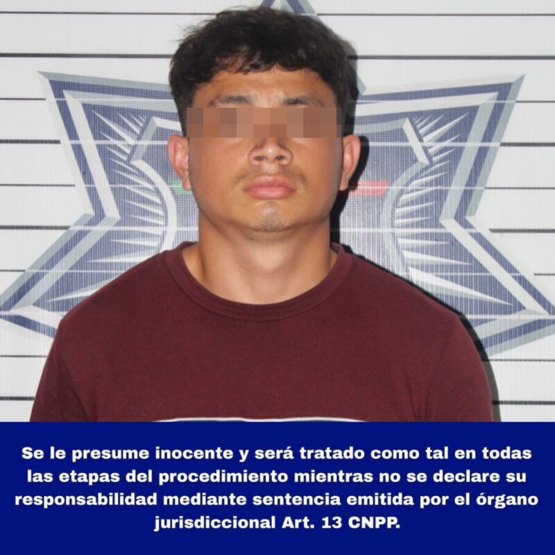 Detienen a sujeto con una caja con drogas en la terminal de autobuses de Cancún; Deniss Julián "N" fue llevado a la FGE como presunto implicado en delitos contra la salud.