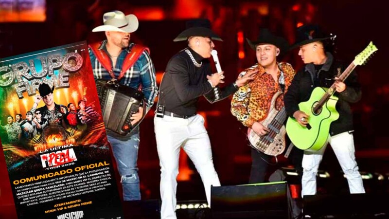 Grupo Firme cancela presentación en Mazatlán tras amenaza de muerte