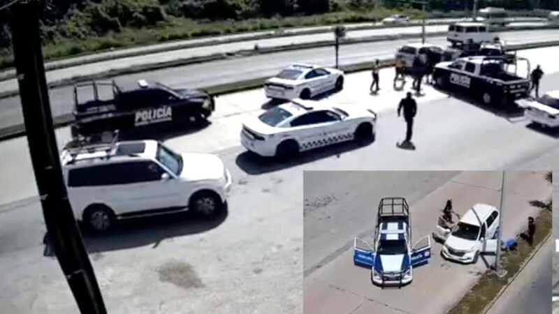 Autoridades detienen en Cancún a presuntos ladrones tras peliculesca persecución