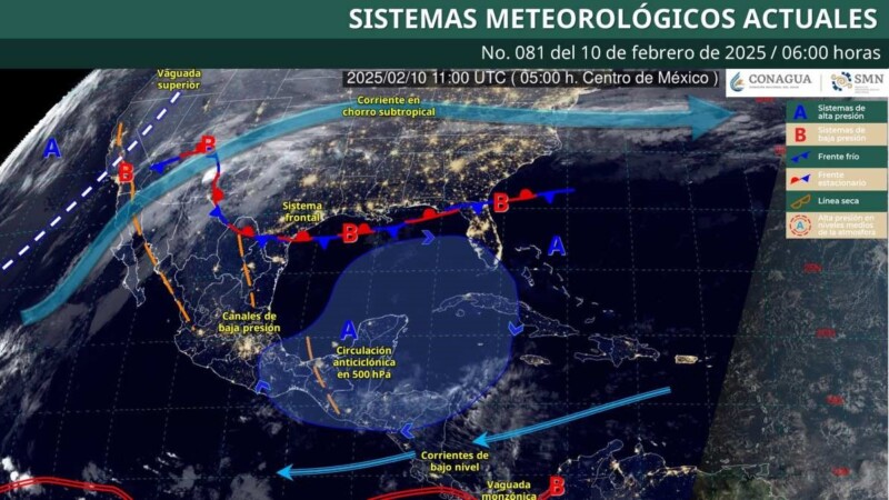 Pronóstico del clima en Quintana Roo para hoy lunes 10 de febrero 2025