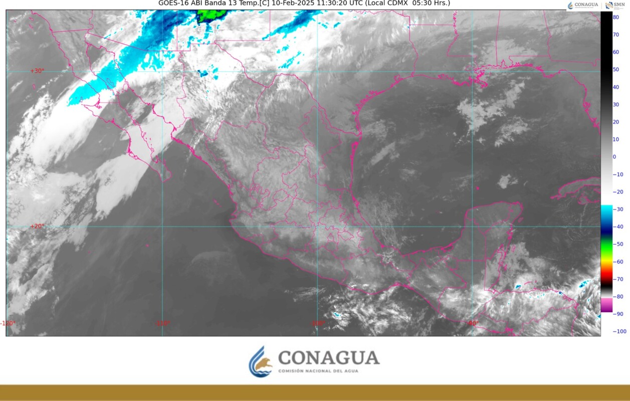 Pronóstico del clima en Quintana Roo para hoy lunes 10 de febrero 2025; cielo medio nublado con chubascos en el estado.