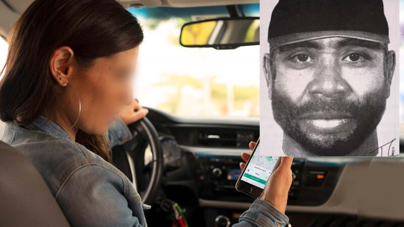 Difunden retrato hablado de violador serial de conductoras de taxis por aplicación