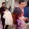 ¡Sin los Derbez! José Eduardo Derbez y Paola Dalay celebran el bautizo de su hija