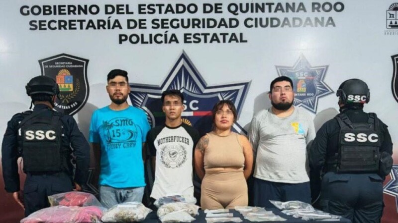 Detenidos con más de 200 dosis de drogas en la terminal del ferry en Puerto Juárez