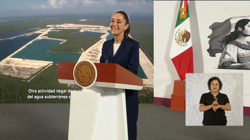 Advierte Sheinbaum que no favorecerá a Calica