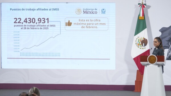 Destaca IMSS récord histórico de 22.4 millones de empleos