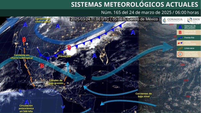 Pronóstico del clima en Quintana Roo para hoy lunes 24 de marzo 2025
