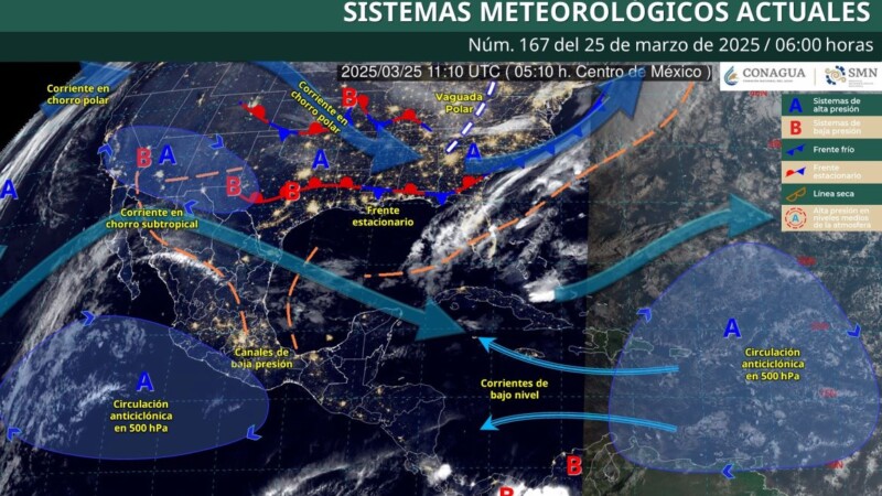 Pronóstico del clima en Quintana Roo para hoy martes 25 de marzo 2025