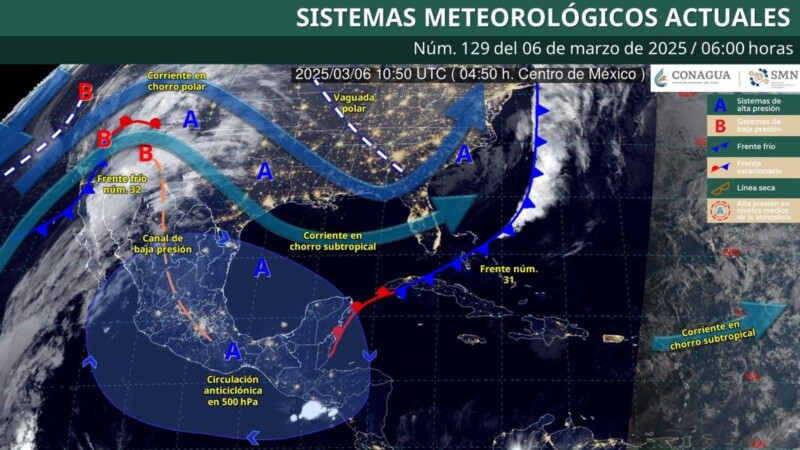 Pronóstico del clima en Quintana Roo para hoy jueves 6 de marzo 2025