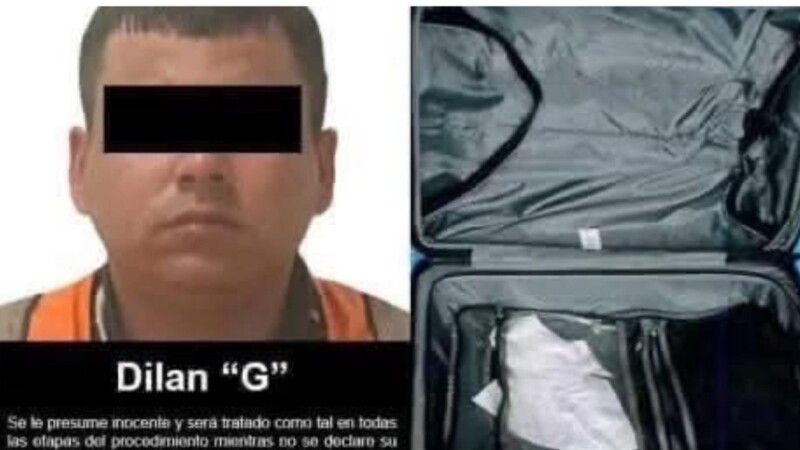 Empleado del aeropuerto de Cancún transportaba maletas con cocaína