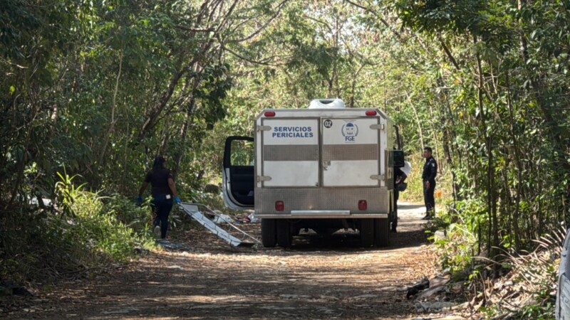 Hallan el cuerpo 'ensabanado' de una persona en Bonfil