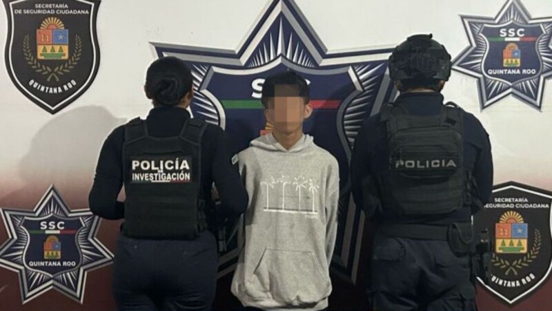 Menor de edad es detenido con drogas en Villas Otoch Paraíso