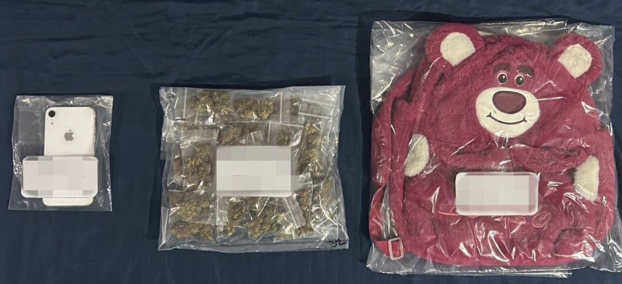 Menor de edad es detenido con drogas en Villas Otoch Paraíso; en una mochila infantil le hallaron 32 bolsitas con enervantes.