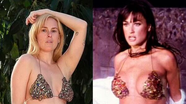 Rumer Willis revive el icónico bikini dorado de su madre, Demi Moore