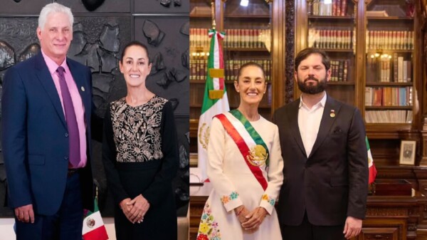 Solidaridad global con Sheinbaum, Chile y Cuba ofrecen respaldo