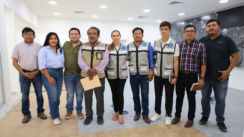 Atenea Gómez Ricalde supervisa los avances del nuevo Centro de Control Comando C2 en Costa Mujeres