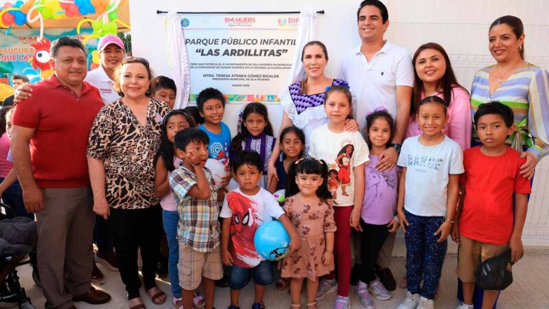 Atenea Gómez Ricalde inaugura el parque Las Ardillitas, el sexto de Ciudad Mujeres