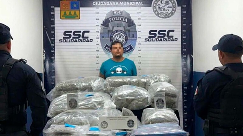 Detenido en Playa del Carmen por presunta posesión de drogas tras persecución