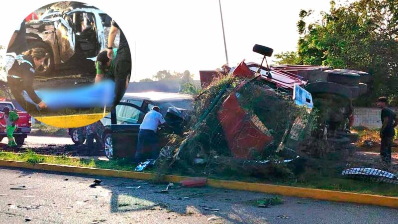 Carambola en carretera Playa del Carmen-Puerto Morelos deja un muerto