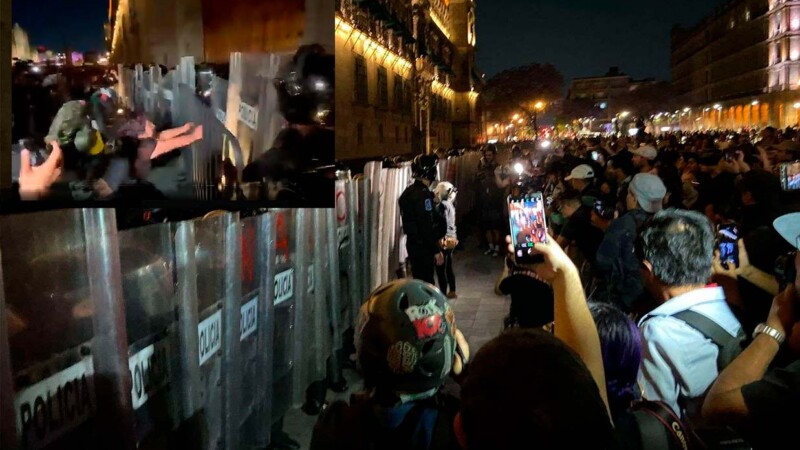 Vigilia por desaparecidos en Jalisco termina en enfrentamiento en la Ciudad de México