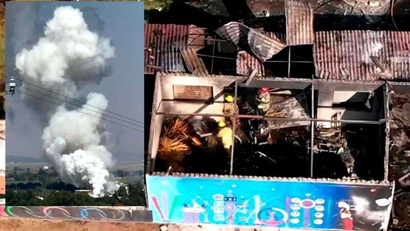 Estallan polvorines en el Estado de México, hay varios lesionados