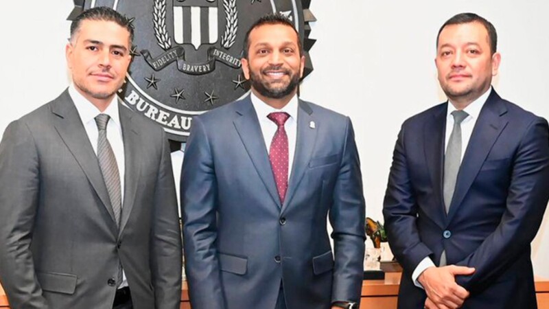 García Harfuch sostiene encuentro con el director del FBI en Estados Unidos