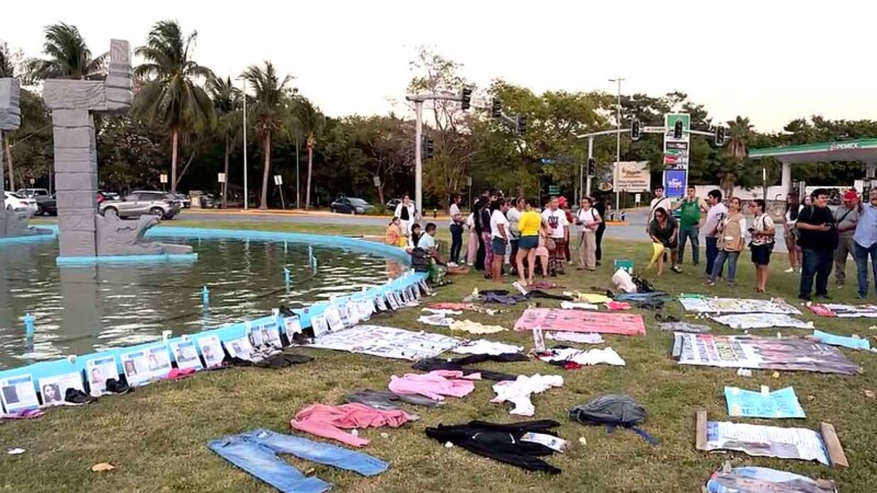 Conmemoran madres buscadoras en Cancún luto nacional por víctimas de Jalisco