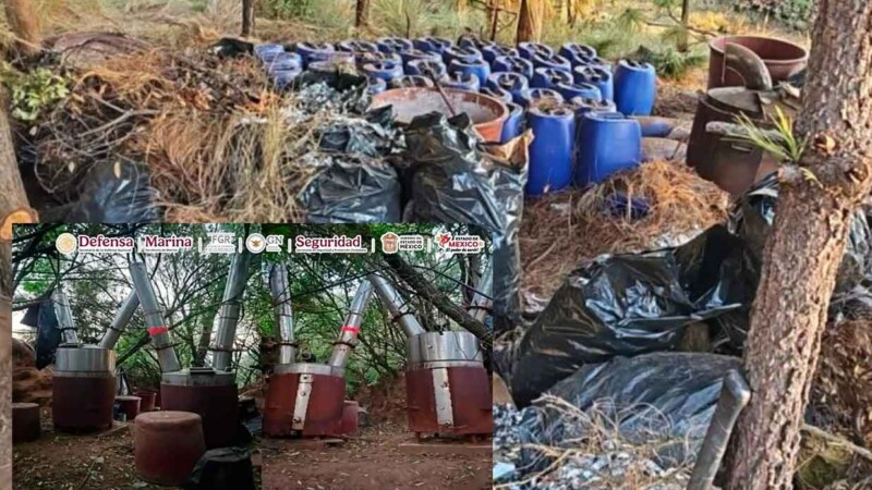 Destruyen autoridades narcolaboratorio en el Estado de México