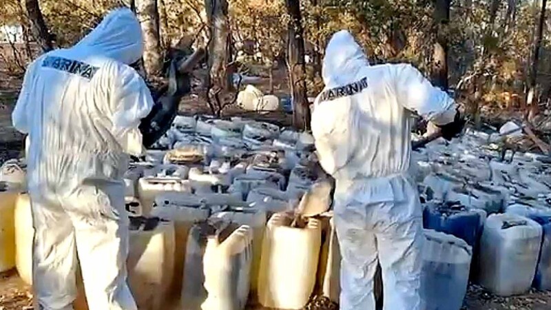 La Semar localiza y destruye mega laboratorio de drogas en Zacatecas