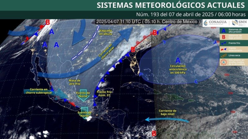 Pronóstico del clima en Quintana Roo para hoy lunes 7 de abril 2025