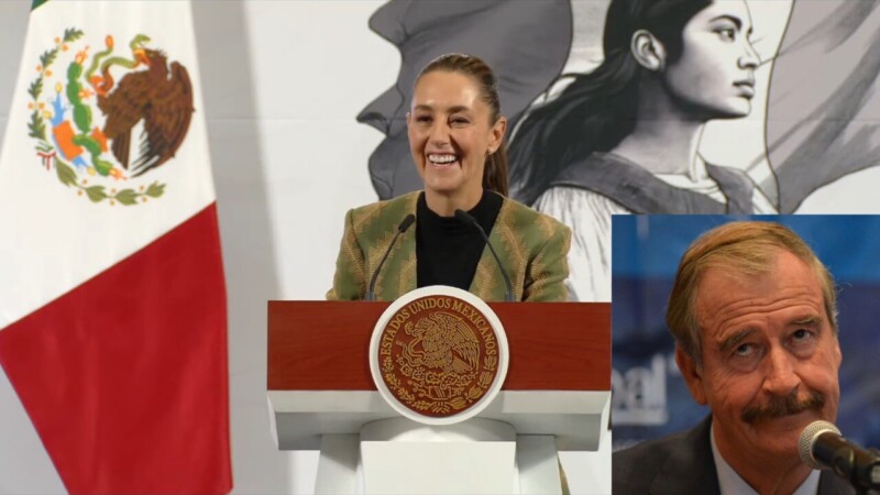 Sheinbaum se ríe de Fox al decir que usa teleprónpter