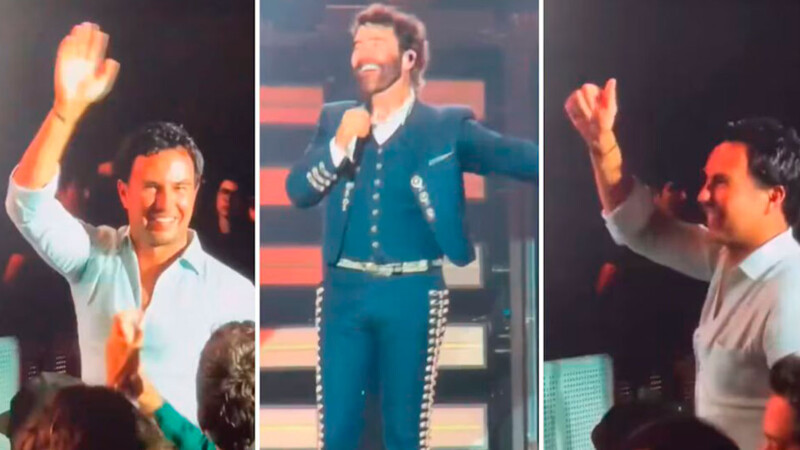 Alejandro Fernández bromea con Checo Pérez durante concierto en Guadalajara y rechaza subirlo al escenario