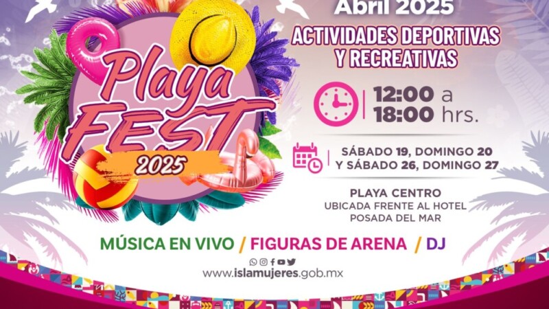 Atenea Gómez Ricalde anuncia el Playa Fest 2025 en Isla Mujeres