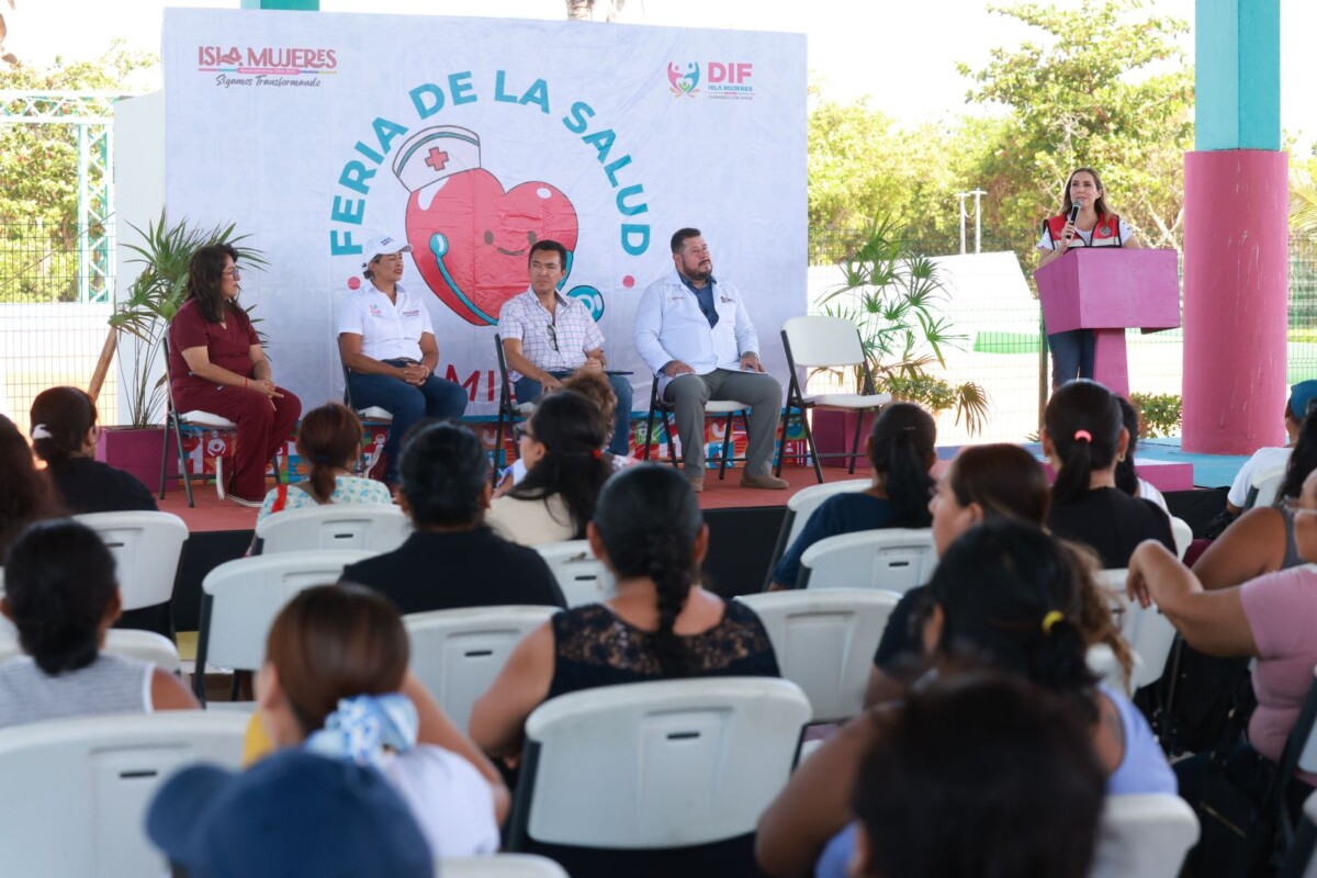 DIF Isla Mujeres realiza la primera Feria de la Salud de la Familia; el evento tuvo lugar en el Domo Bicentenario de la Colonia la Gloria donde se brindaron servicios gratuitos.