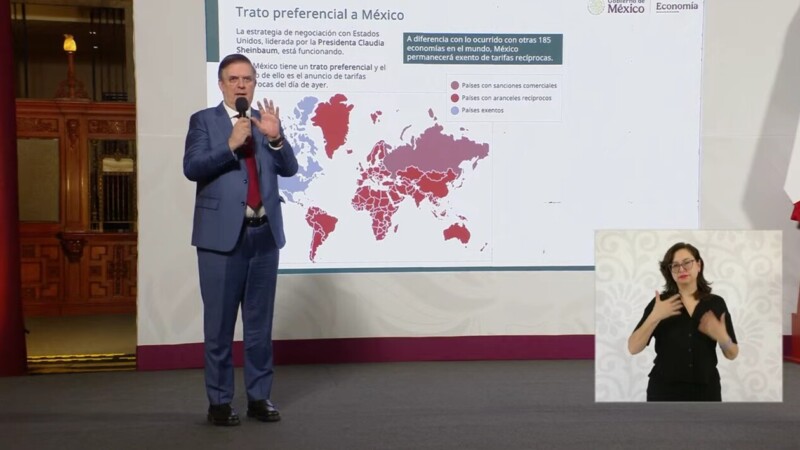 Trato preferencial de EU por estrategia de Sheinbaum: Ebrard