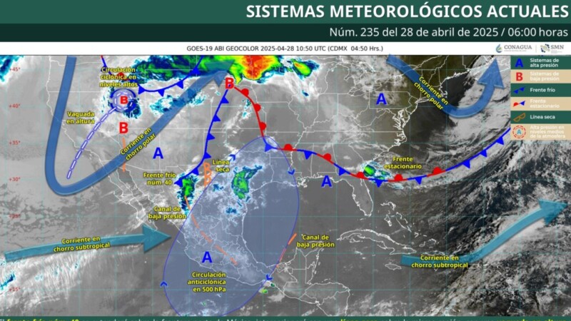 Pronóstico del clima en Quintana Roo para hoy lunes 28 de abril 2025