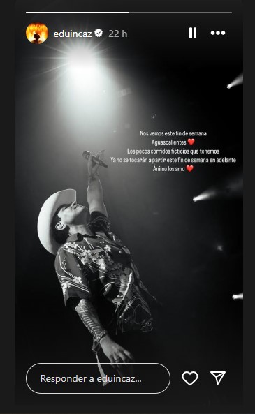 Grupo Firme dejará de interpretar corridos en sus presentaciones, anuncia Eduin Caz