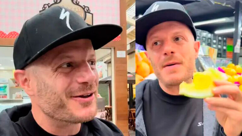 Intentan estafar a Facundo en Brasil por probar frutas