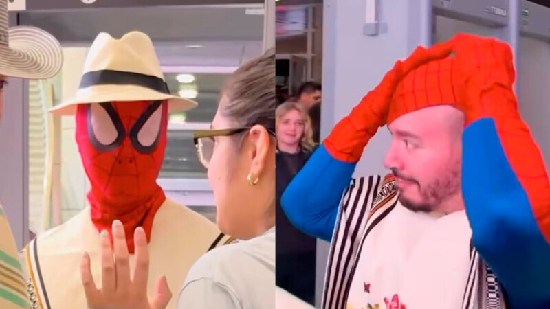 J Balvin se disfraza de Spider-Man y casi no lo dejan entrar a su propio concierto en Boston