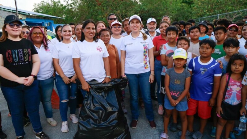 Gobierno de Isla Mujeres realiza exitosa jornada del Limpiatón en la colonia Las Américas de Ciudad Mujeres