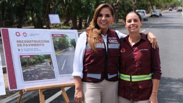 Entregan Mara Lezama y Ana Paty Peralta reconstruida avenida Del Bosque en beneficio de más de 11 mil habitantes.