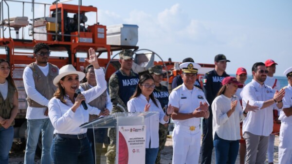 Arranca Mara Lezama trabajos para la temporada de arribo de sargazo a las costas de Quintana Roo
