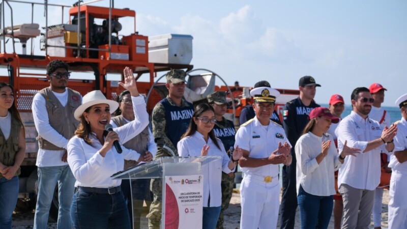 Arranca Mara Lezama trabajos para la temporada de arribo de sargazo a las costas de Quintana Roo