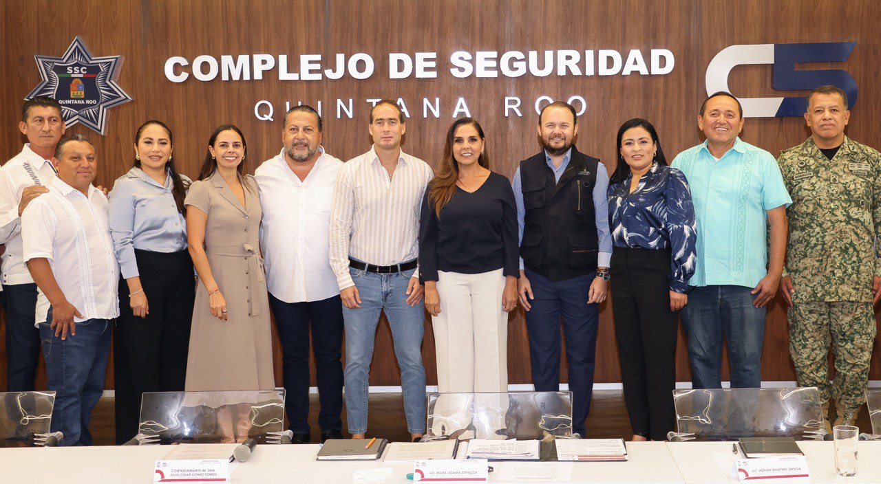 La presidenta municipal Blanca Merari Tziu Muñoz asistió a la Primera Sesión Ordinaria del Consejo Estatal de Seguridad Ciudadana 2025.