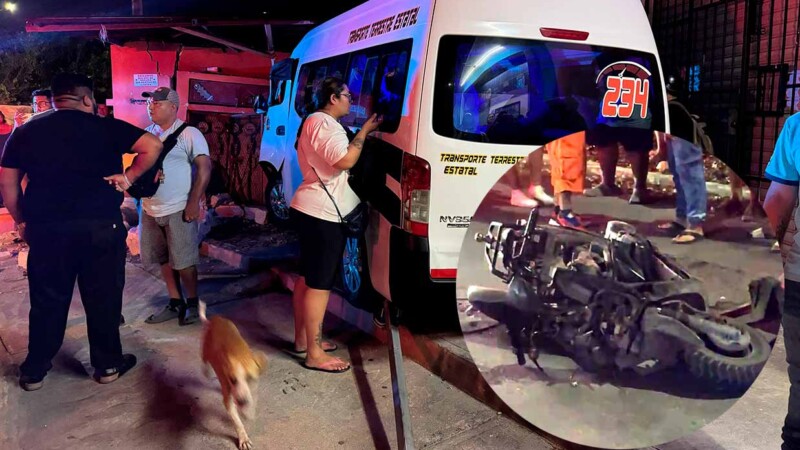 Par de accidentes viales dejan cuatro lesionados en fraccionamiento de Cancún