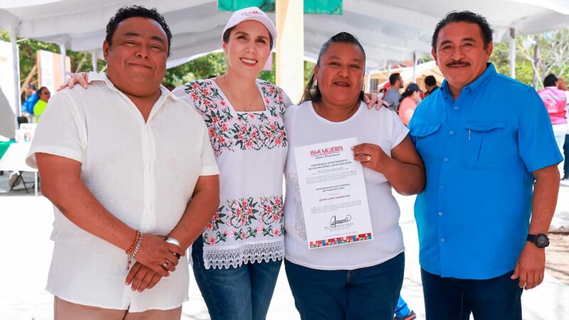 Atenea Gómez Ricalde realiza exitosa gira de trabajo en el poblado de Francisco May