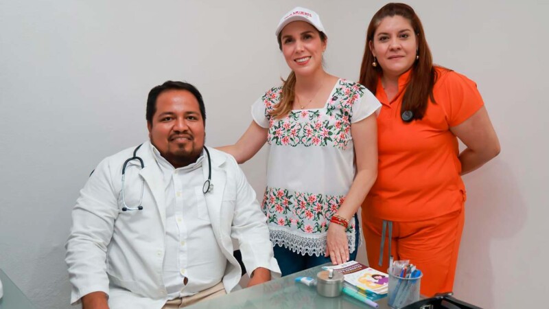 Atenea Gómez Ricalde fortalece atención médica en Francisco May con servicios gratuitos y cercanos a la comunidad