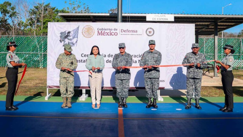 Participa Blanca Merari en inauguración de instalaciones de la Guardia Nacional en Puerto Morelos